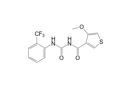 1-(4-methoxy-3-thenoyl)-3-(alpha,alpha,alpha-trifluoro-o-tolyl)urea