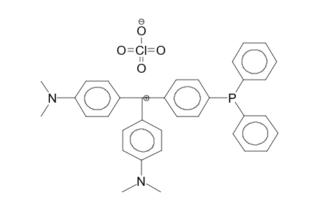 BIS(4-DIMETHYLAMINOPHENYL)-(4'-DIPHENYLPHOSPHINOPHENYL)CARBENIUMPERCHLORATE