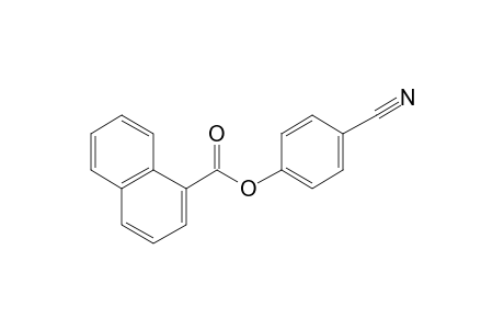 1-Naphthoic acid, 4-cyanophenyl ester