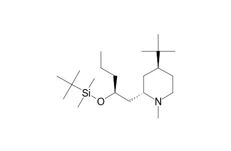 (+/-)-4S*-TERT.-BUTYL-2S*-(2'S*-TERT.-BUTYLDIMETHYLSILYLOXY)-PENTYL-1-METHYLPIPERIDINE