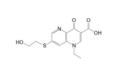 1,4-dihydro-1-ethyl-7-[(2-hydroxyethyl)thio]-4-oxo-1,5-naphthyridine-3-carboxylic acid