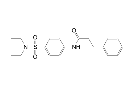 N-{4-[(diethylamino)sulfonyl]phenyl}-3-phenylpropanamide