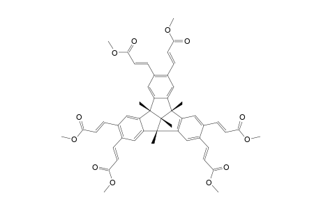 2,3,6,7,10,11-HEXAKIS-[(E)-2-(METHOXYCARBONYL)-VINYL]-4B,8B,12B,12D-TETRAMETHYL-4B,8B,12B,12D-TETRAHYDRODIBENZO-[2,3:4,5]-PENTALENO-[1,6-AB]-INDENE