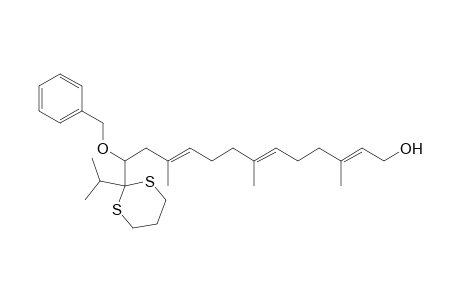 2-Isopropyl-2-(3',7',11'-trimethyl-13'-hydroxy-1'-benzyloxy-3',7',11'-tridecatrienyl)-1,3-dithiane