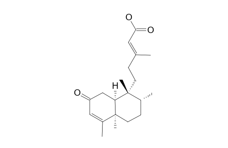 5-ALPHA,8-ALPHA-(2-OXOKOVALENIC_ACID);5-ALPHA,8-ALPHA-(2-OXOCLERODA-3,13-E-DIEN-15-OIC_ACID)