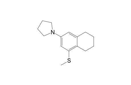 N-(1-Methylthio-5,6,7,8-tetrahydronaphth-3-yl)pyrrolidine