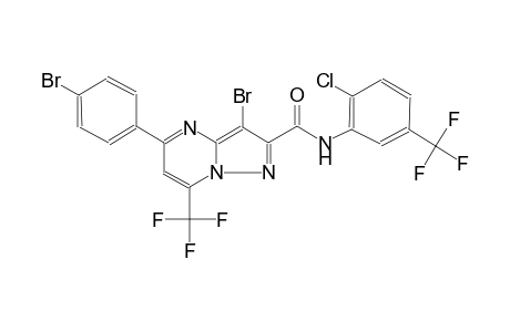 3-bromo-5-(4-bromophenyl)-N-[2-chloro-5-(trifluoromethyl)phenyl]-7-(trifluoromethyl)pyrazolo[1,5-a]pyrimidine-2-carboxamide