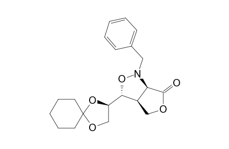 [3S,3AS,6AS(R)]-3-(1,4-DIOXASPIRO-[4.5]-DEC-2-YL)-TETRAHYDRO-1-(PHENYLMETHYL)-1H,6H-FURO-[3,4-C]-ISOXAZOL-6-ONE