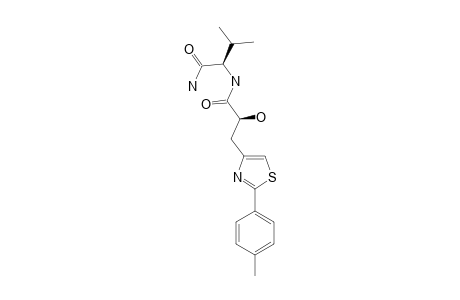 3-(2-(4-METHYLPHENYL)-1,3-THIAZOL-4-YL)-(S)-LACTOYL-(S)-VALINE-AMIDE