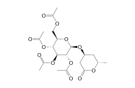 (2R,3R,4S,5R,6R)-2-(acetoxymethyl)-6-((2S,4S)-2-methyl-6-oxotetrahydro-2H-pyran-4-yloxy)tetrahydro-2H-pyran-3,4,5-triyl triacetate