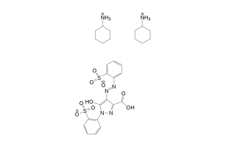 o-Aminobenzolsulfonacid->3-carboxy-1-(2-sulfophenyl)-5-pyrazolon/dicyclohexylamine salt