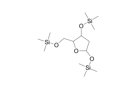 D-Erythro-Pentofuranose, 2-deoxy-1,3,5-tris-O-(trimethylsilyl)-