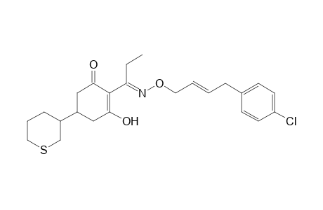 2-Cyclohexen-1-one, 2-[1-[[[4-(4-chlorophenyl)-2-butenyl]oxy]imino]propyl]-3-hydroxy-5-(tetrahydro-2H-thiopyran-3-yl)-