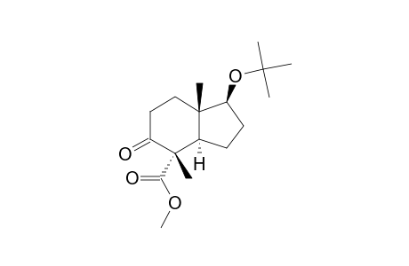 METHYL-(+/-)-1-BETA-TERT.-BUTOXY-4-BETA,7A-BETA-DIMETHYL-5-OXO-2,3,3A-ALPHA,4,5,6,7,7A-OCTAHYDRO-1H-INDENE-4-ALPHA-CARBOXYLATE