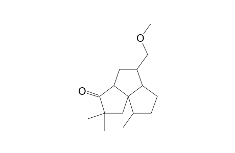 3,3,SYN-11-TRIMETHYL-7-METHOXYMETHYL-TRICYCLO-[6.3.0.0(1,5)]-UNDECAN-4-ONE