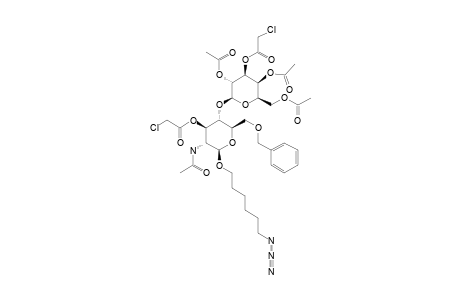 #26;6-AZIDOHEXYL-2-ACETAMIDO-4-O-(2,4,6-TRI-O-ACETYL-3-O-CHLOROACETYL-BETA-D-GALACTOPYRANOSYL)-6-O-BENZYL-3-O-CHLOROACETYL-2-DEOXY-BETA-D-GLUCOPYRANOSIDE