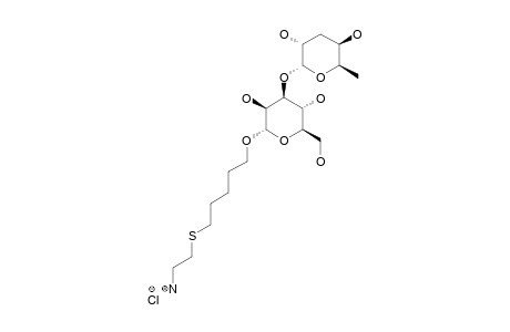 5-(2-AMINOETHYLTHIO)-PENTYL-3,6-DIDEOXY-ALPHA-D-XYLO-HEXOPYRANOSYL-(1->3)-ALPHA-D-MANNOPYRANOSIDE-HYDROCHLORIDE-SALT