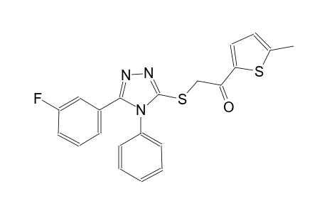 ethanone, 2-[[5-(3-fluorophenyl)-4-phenyl-4H-1,2,4-triazol-3-yl]thio]-1-(5-methyl-2-thienyl)-