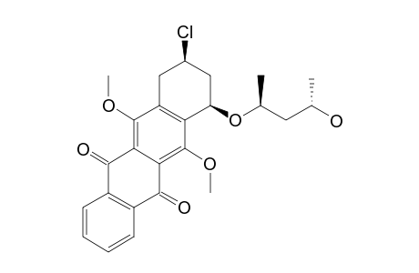 [7R-(7-ALPHA,9-ALPHA)]-9-CHLORO-7-[(1'R,3'R)-3'-HYDROXY-1'-METHYLBUTOXY]-6,11DIMETHOXY-7,8,9,10-TETRAHYDRONAPHTHACENE-5,12-DIONE