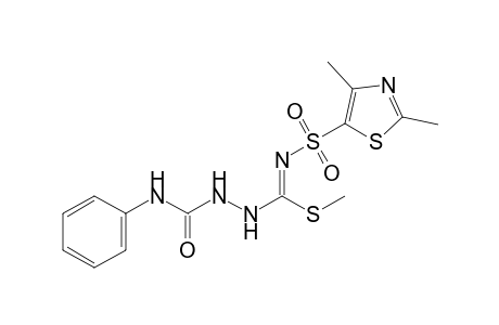 N-[(2,4-dimethyl-5-thiazolyl)sulfonyl]-3-(phenylcarbamoyl)thiocarbazimidic acid, methyl ester