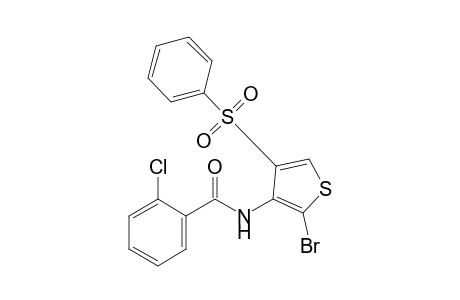 N-[2-bromo-4-(phenylsulfonyl)-3-thienyl]-o-chlorobenzamide