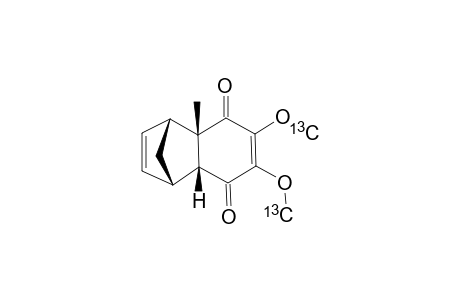 (OCH3-C-13)-2-(1-ALPHA,4-ALPHA,4-ALPHA/BETA,8-ALPHA/BETA)-1,4,4A,8A-TETRAHYDRO-6,7-DIMETHOXY-4A-METHYL-1,4-METHANONAPHTHALENE-5,8-DIONE