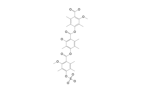 4''-HYDROXYSULFOXY_2,2''-DIMETHYLTHIELAVIN_P;4-(4'-(2''-METHOXY-4''-HYDROXYSULFOXY-3'',5'',6''-TRIMETHYLBENZYLOXY)-2'-HYDROXY-3',5',6'-TRIMETHYLBENZYLOXY