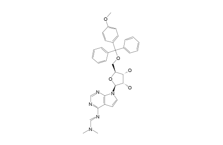 4-[[(DIMETHYLAMINO)-METHYLIDENE]-AMINO]-7-[5-O-[4-METHOXYTRIPHENYL)-METHYL]-BETA-D-RIBOFURANOSYL]-7H-PYRROLO-[2,3-D]-PYRIMIDINE