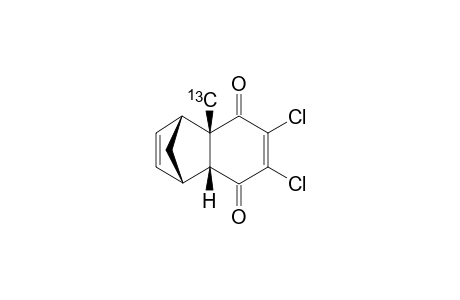 (4A-CH3-C-13)-(1-ALPHA,4-ALPHA,4-ALPHA/BETA,8-ALPHA/BETA)-6,7-DICHLORO-1,4,4A,8A-TETRAHYDRO-4A-METHYL-1,4-METHANONAPHTHALENE-5,8-DIONE