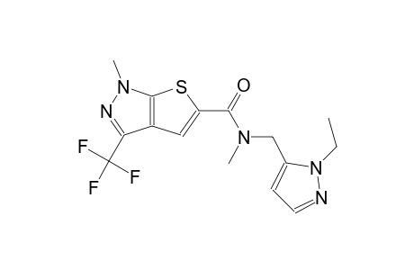 1H-thieno[2,3-c]pyrazole-5-carboxamide, N-[(1-ethyl-1H-pyrazol-5-yl)methyl]-N,1-dimethyl-3-(trifluoromethyl)-