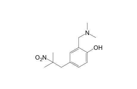 alpha-(dimethylamino)-4-(2-methyl-2-nitropropyl)-o-cresol