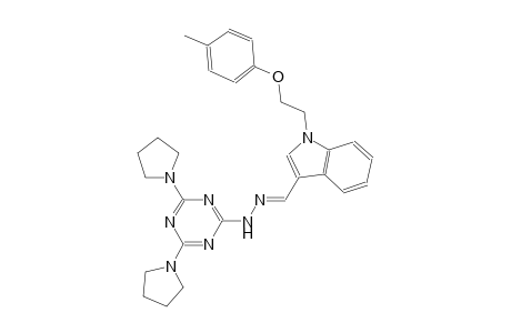 1-[2-(4-methylphenoxy)ethyl]-1H-indole-3-carbaldehyde [4,6-di(1-pyrrolidinyl)-1,3,5-triazin-2-yl]hydrazone