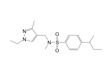 benzenesulfonamide, N-[(1-ethyl-3-methyl-1H-pyrazol-4-yl)methyl]-N-methyl-4-(1-methylpropyl)-