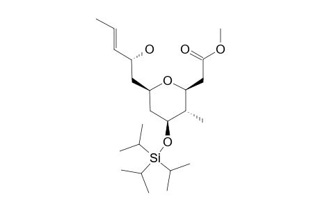 (+)-METHYL-(3S,4S,5S,7R,9R,10E)-[7-(2-HYDROXYPENT-3-ENYL)-4-METHYL-5-(TRIISOPROPYLSILANYLOXY)-TETRAHYDROPYRAN-2-YL]-ACETATE