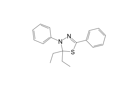 1,3,4-Thiadiazole, 2,2-diethyl-2,3-dihydro-3,5-diphenyl-