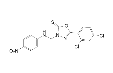 2-(2,4-dichlorophenyl)-4-[(p-nitroanilino)methyl]-delta2-1,3,4-oxadiazoline-5-thione