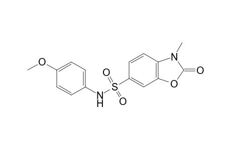 1,3-Benzoxazole-6-sulfonamide, 2,3-dihydro-N-(4-methoxyphenyl)-3-methyl-2-oxo-