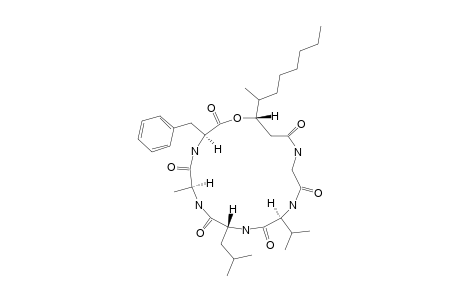 SCOPULARIDE_A;CYCLO-(3-HYDROXY-4-METHYLDECANOYL-GLY-L-VYL-D-LEU-L-ALA-L-PHE)