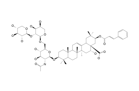 ACACIOSIDE-B;3-O-[BETA-D-XYLOPYRANOSYL-(1->2)-ALPHA-L-ARABINOPYRANOSYL-(1->6)-2-ACETAMIDO-2-DEOXY-BETA-D-GLUCOPYRANOSYL]-21-O-TRANS-CINNAMOYLACACIC