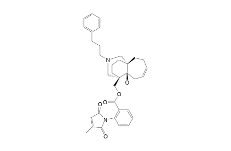 #31;(1S*,7S*,8S*)-[7-HYDROXY-10-(3-PHENYLPROPYL)-10-AZATRICYCLO-[6.3.3.0(1,7)]-TETRADEC-4-EN-8-YL]-METHYL-2-(3-METHYL-2,5-DIHYDRO-2,5-DIOXO-1H-PYRROL-1-YL)-BEN