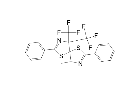 1,6-Dithia-3,8-diazaspiro[4.4]nona-2,7-diene, 4,4-dimethyl-2,7-diphenyl-9,9-bis(trifluoromethyl)-