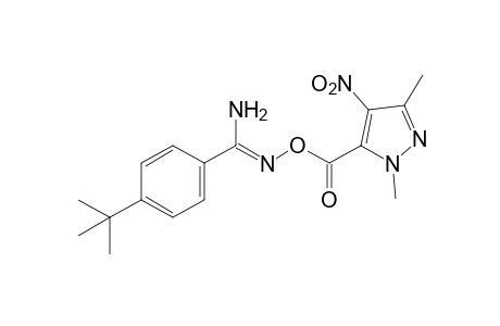 p-tert-butyl-O-[(1,3-dimethyl-4-nitropyrazol-5-yl)carbonyl]benzamidoxime