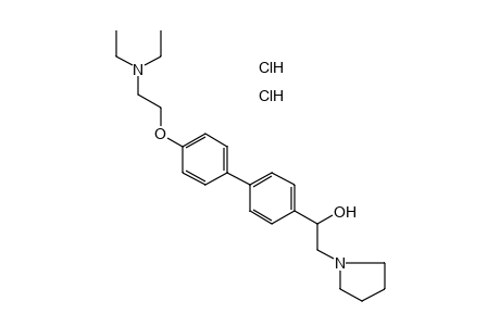 alpha-{4'-[2-(DIETHYLAMINO)ETHOXY]-4-BIPHENYLYL}-1-PYRROLIDINEETHANOL, DIHYDROCHLORIDE