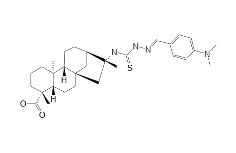 N1-(E)-(4-DIMETHYLAMINOPHENYL)-N4-(ENT-KAUREN-16-BETA-METHYL-19-OIC-ACID)-THIOSEMICARBAZONE