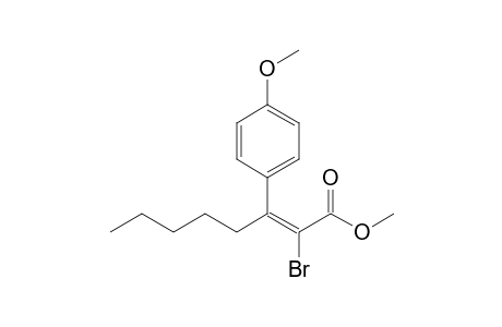 Methyl (E)-2-bromo-3-(4-methoxyphenyl)-2-octenoate