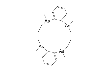 CIS-TRANS-CIS-2,6,13,17-TETRAMETHYL-2,6,13,17-TETRA-ARSATRICYCLO-[16.4.0.0(7,12)]-DOCOSA-7(12),8,10,18(1),19,21-HEXAENE