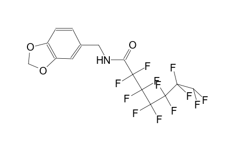 N-(1,3-benzodioxol-5-ylmethyl)-2,2,3,3,4,4,5,5,6,6,7,7-dodecafluoroheptanamide