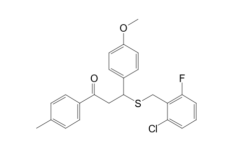 3-[(2-chloro-6-fluorobenzyl)thio]-3-(p-methoxyphenyl)-4'-methylpropiophenone