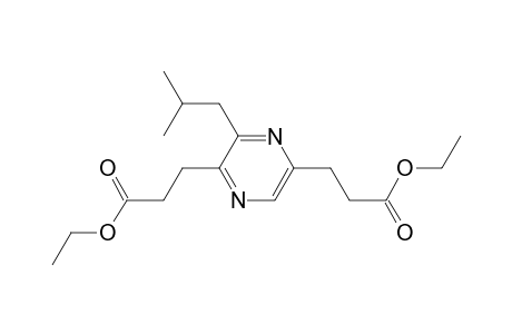 2,5-Pyrazinedipropanoic acid, 3-(2-methylpropyl)-, diethyl ester