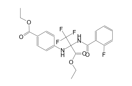 benzoic acid, 4-[[1-(ethoxycarbonyl)-2,2,2-trifluoro-1-[(2-fluorobenzoyl)amino]ethyl]amino]-, ethyl ester